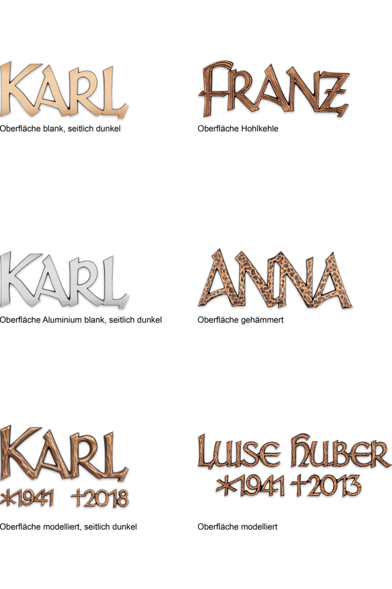 Schriftzug Typ Karl