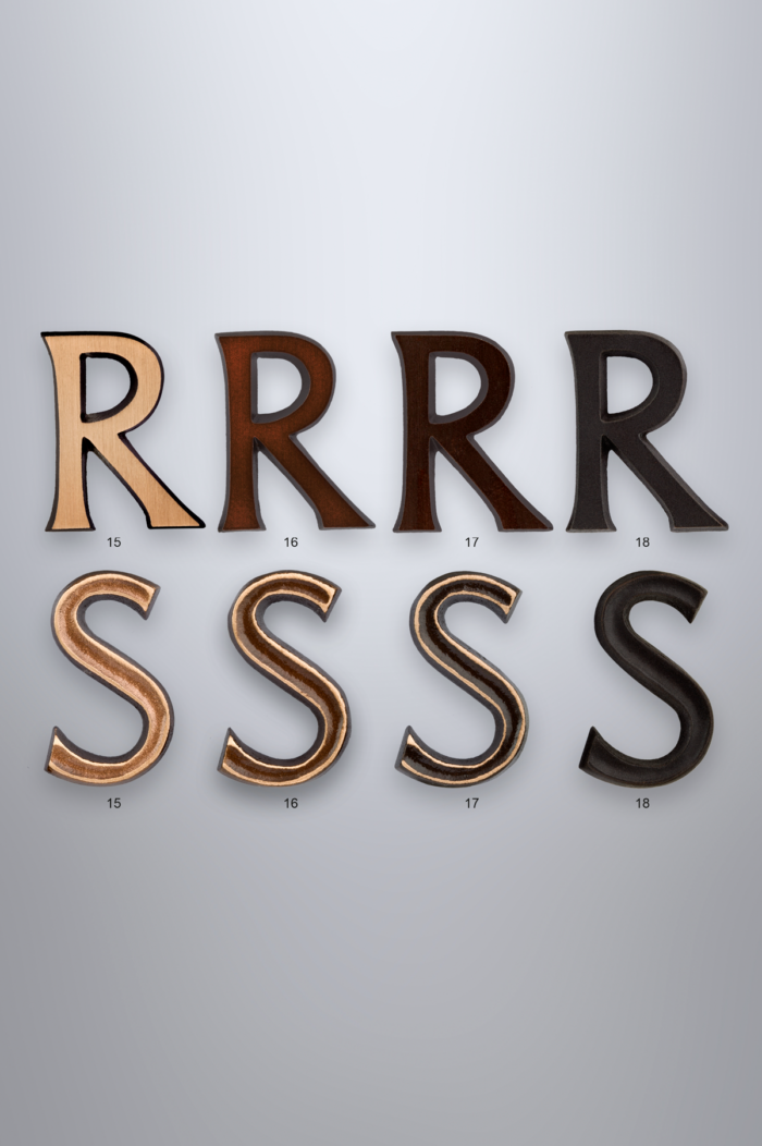 Schriftmuster Brauntöne