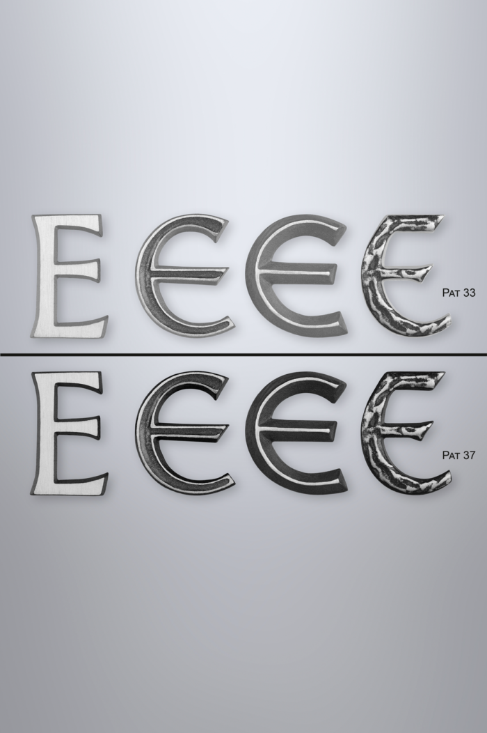 Schriftmuster Grautöne