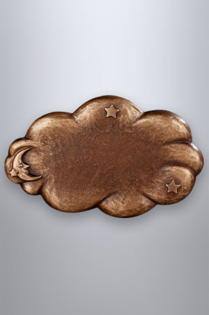 Schriftplatte Wolkenform